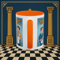 Premium Ready to Go Freemason Design | Accent Coloured 11oz Mug | Knock or Else | Inner Guard - Masonic Mugs