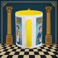 Premium Ready to Go Freemason Design | Accent Coloured 11oz Mug | Knock or Else | Inner Guard - Masonic Mugs