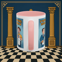 Premium Ready to Go Freemason Design | Accent Coloured 11oz Mug | Knock or Else | Inner Guard - Masonic Mugs