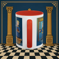 Premium Ready to Go Freemason Design | Accent Coloured 11oz Mug | Lodge Security | Inner Guard - Masonic Mugs