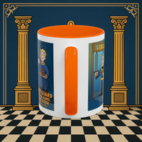 Premium Ready to Go Freemason Design | Accent Coloured 11oz Mug | Lodge Security | Inner Guard - Masonic Mugs