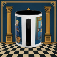 Premium Ready to Go Freemason Design | Accent Coloured 11oz Mug | Lodge Security | Inner Guard - Masonic Mugs