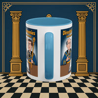 Premium Ready to Go Freemason Design | Accent Coloured 11oz Mug | Masonic Maestro | Director of Ceremonies - Masonic Mugs
