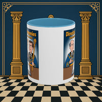 Premium Ready to Go Freemason Design | Accent Coloured 11oz Mug | Masonic Maestro | Director of Ceremonies - Masonic Mugs