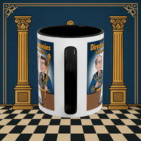 Premium Ready to Go Freemason Design | Accent Coloured 11oz Mug | Masonic Maestro | Director of Ceremonies - Masonic Mugs