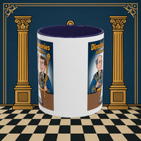Premium Ready to Go Freemason Design | Accent Coloured 11oz Mug | Masonic Maestro | Director of Ceremonies - Masonic Mugs