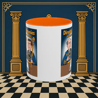 Premium Ready to Go Freemason Design | Accent Coloured 11oz Mug | Masonic Maestro | Director of Ceremonies - Masonic Mugs