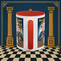 Premium Ready to Go Freemason Design | Accent Coloured 11oz Mug | Masonic Maestro | Director of Ceremonies - Masonic Mugs