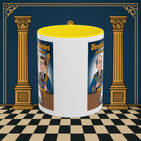Premium Ready to Go Freemason Design | Accent Coloured 11oz Mug | Masonic Maestro | Director of Ceremonies - Masonic Mugs