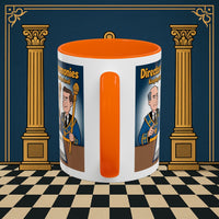 Premium Ready to Go Freemason Design | Accent Coloured 11oz Mug | Masonic Maestro | Director of Ceremonies - Masonic Mugs