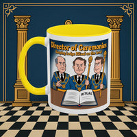 Premium Ready to Go Freemason Design | Accent Coloured 11oz Mug | Masonic Maestro | Director of Ceremonies - Masonic Mugs
