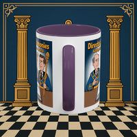 Premium Ready to Go Freemason Design | Accent Coloured 11oz Mug | Masonic Maestro | Director of Ceremonies - Masonic Mugs