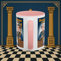 Premium Ready to Go Freemason Design | Accent Coloured 11oz Mug | Masonic Maestro | Director of Ceremonies - Masonic Mugs