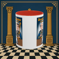 Premium Ready to Go Freemason Design | Accent Coloured 11oz Mug | Masonic Maestro | Director of Ceremonies - Masonic Mugs