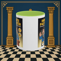 Premium Ready to Go Freemason Design | Accent Coloured 11oz Mug | Masonic Mentorship | Immediate Past Master - Masonic Mugs