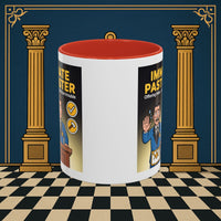 Premium Ready to Go Freemason Design | Accent Coloured 11oz Mug | Masonic Mentorship | Immediate Past Master - Masonic Mugs
