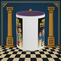 Premium Ready to Go Freemason Design | Accent Coloured 11oz Mug | Masonic Mentorship | Immediate Past Master - Masonic Mugs