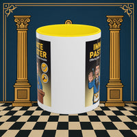 Premium Ready to Go Freemason Design | Accent Coloured 11oz Mug | Masonic Mentorship | Immediate Past Master - Masonic Mugs