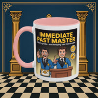 Premium Ready to Go Freemason Design | Accent Coloured 11oz Mug | Masonic Mentorship | Immediate Past Master - Masonic Mugs