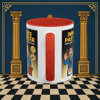 Premium Ready to Go Freemason Design | Accent Coloured 11oz Mug | Masonic Mentorship | Immediate Past Master - Masonic Mugs