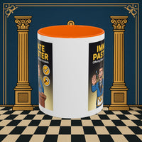 Premium Ready to Go Freemason Design | Accent Coloured 11oz Mug | Masonic Mentorship | Immediate Past Master - Masonic Mugs