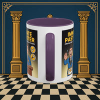 Premium Ready to Go Freemason Design | Accent Coloured 11oz Mug | Masonic Mentorship | Immediate Past Master - Masonic Mugs