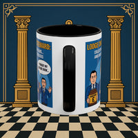 Premium Ready to Go Freemason Design | Accent Coloured 11oz Mug | The Donation Dodgers | Charity Steward - Masonic Mugs