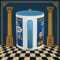 Premium Ready to Go Freemason Design | Accent Coloured 11oz Mug | The Donation Dodgers | Charity Steward - Masonic Mugs