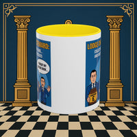 Premium Ready to Go Freemason Design | Accent Coloured 11oz Mug | The Donation Dodgers | Charity Steward - Masonic Mugs