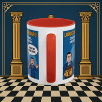 Premium Ready to Go Freemason Design | Accent Coloured 11oz Mug | The Donation Dodgers | Charity Steward - Masonic Mugs