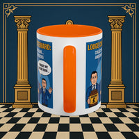 Premium Ready to Go Freemason Design | Accent Coloured 11oz Mug | The Donation Dodgers | Charity Steward - Masonic Mugs