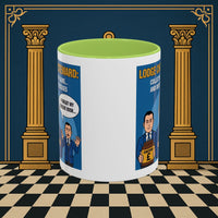 Premium Ready to Go Freemason Design | Accent Coloured 11oz Mug | The Donation Dodgers | Charity Steward - Masonic Mugs