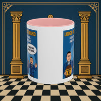 Premium Ready to Go Freemason Design | Accent Coloured 11oz Mug | The Donation Dodgers | Charity Steward - Masonic Mugs