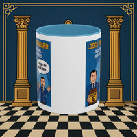 Premium Ready to Go Freemason Design | Accent Coloured 11oz Mug | The Donation Dodgers | Charity Steward - Masonic Mugs