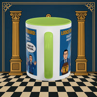 Premium Ready to Go Freemason Design | Accent Coloured 11oz Mug | The Donation Dodgers | Charity Steward - Masonic Mugs