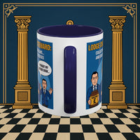 Premium Ready to Go Freemason Design | Accent Coloured 11oz Mug | The Donation Dodgers | Charity Steward - Masonic Mugs