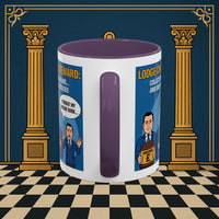 Premium Ready to Go Freemason Design | Accent Coloured 11oz Mug | The Donation Dodgers | Charity Steward - Masonic Mugs