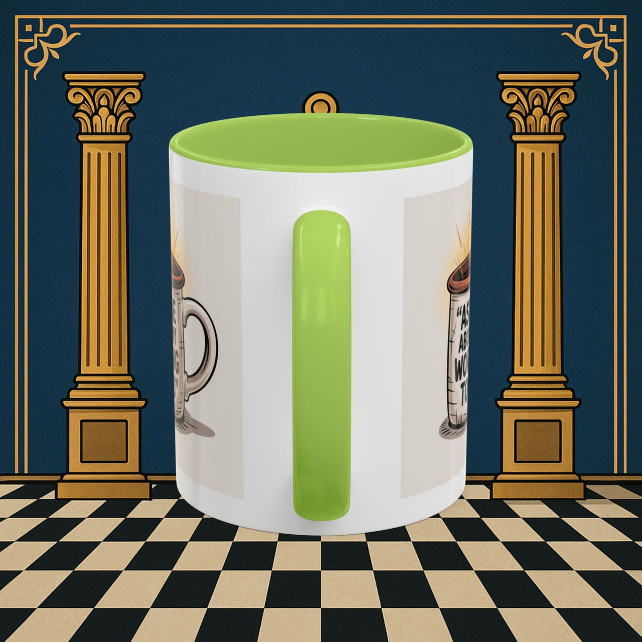 Premium Ready to Go Freemason Design | Ask Me About My Working Tools - Masonic Mugs