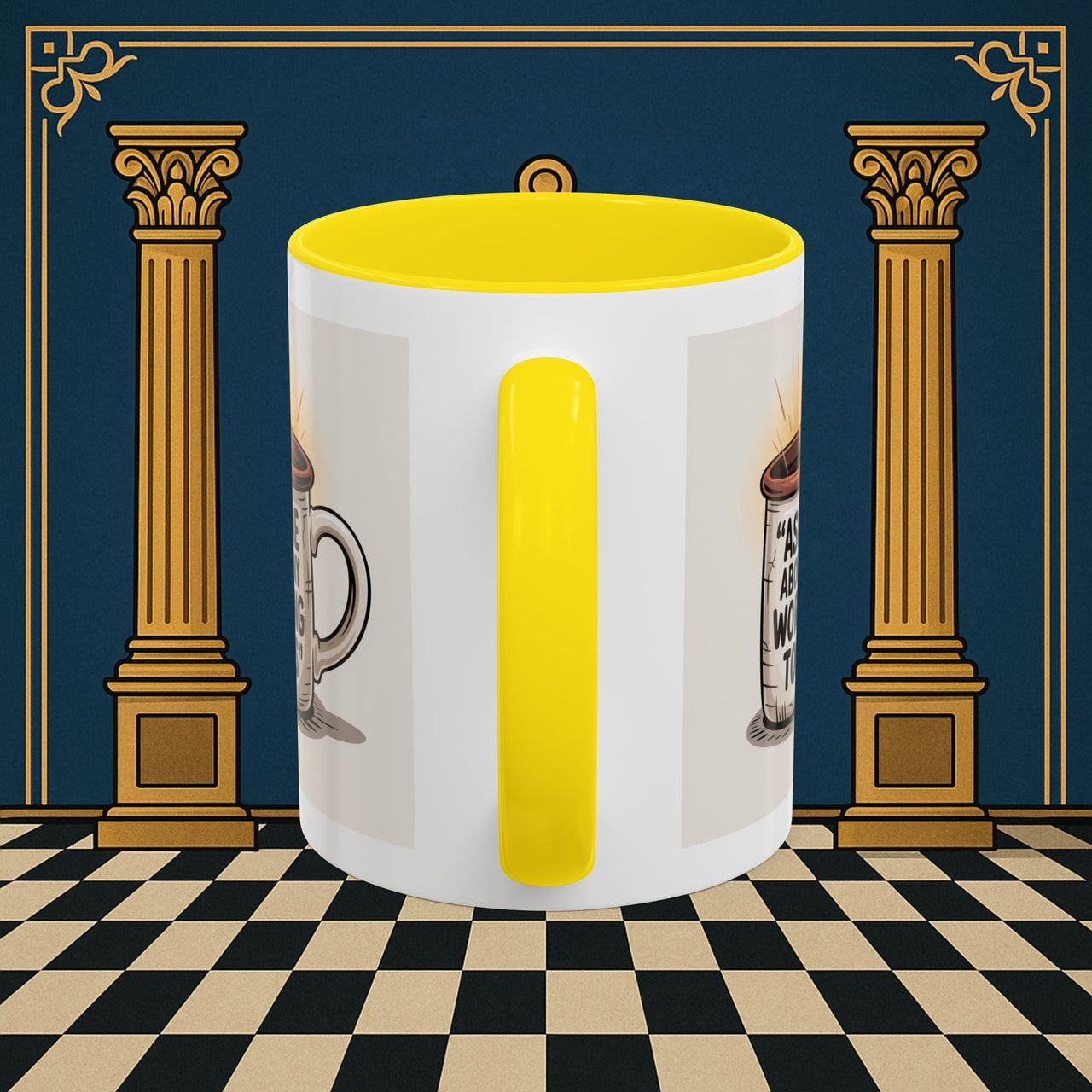 Premium Ready to Go Freemason Design | Ask Me About My Working Tools - Masonic Mugs