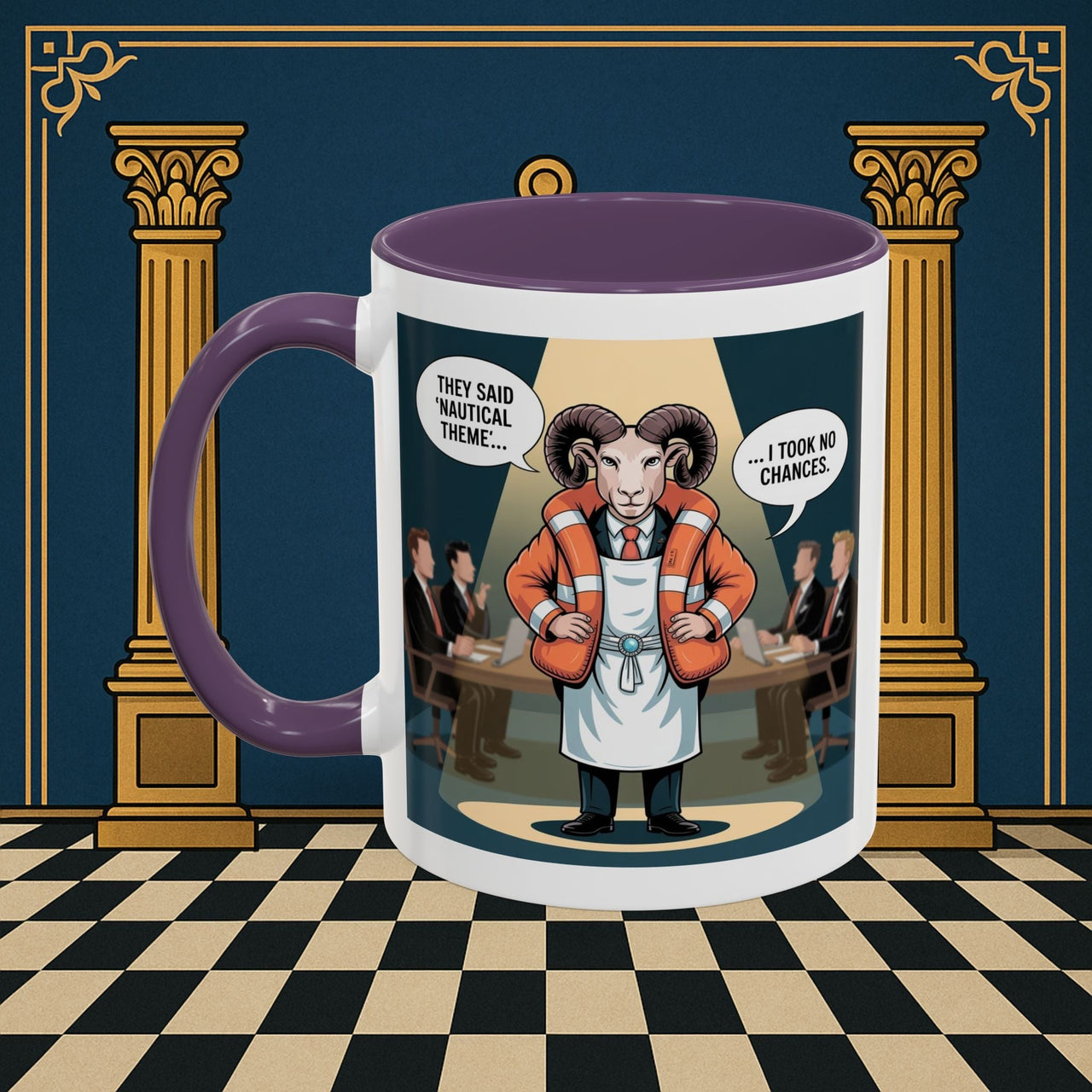 Premium Ready to Go Freemason Design | Boardroom Baa | Royal Ark Mariner - Masonic Mugs