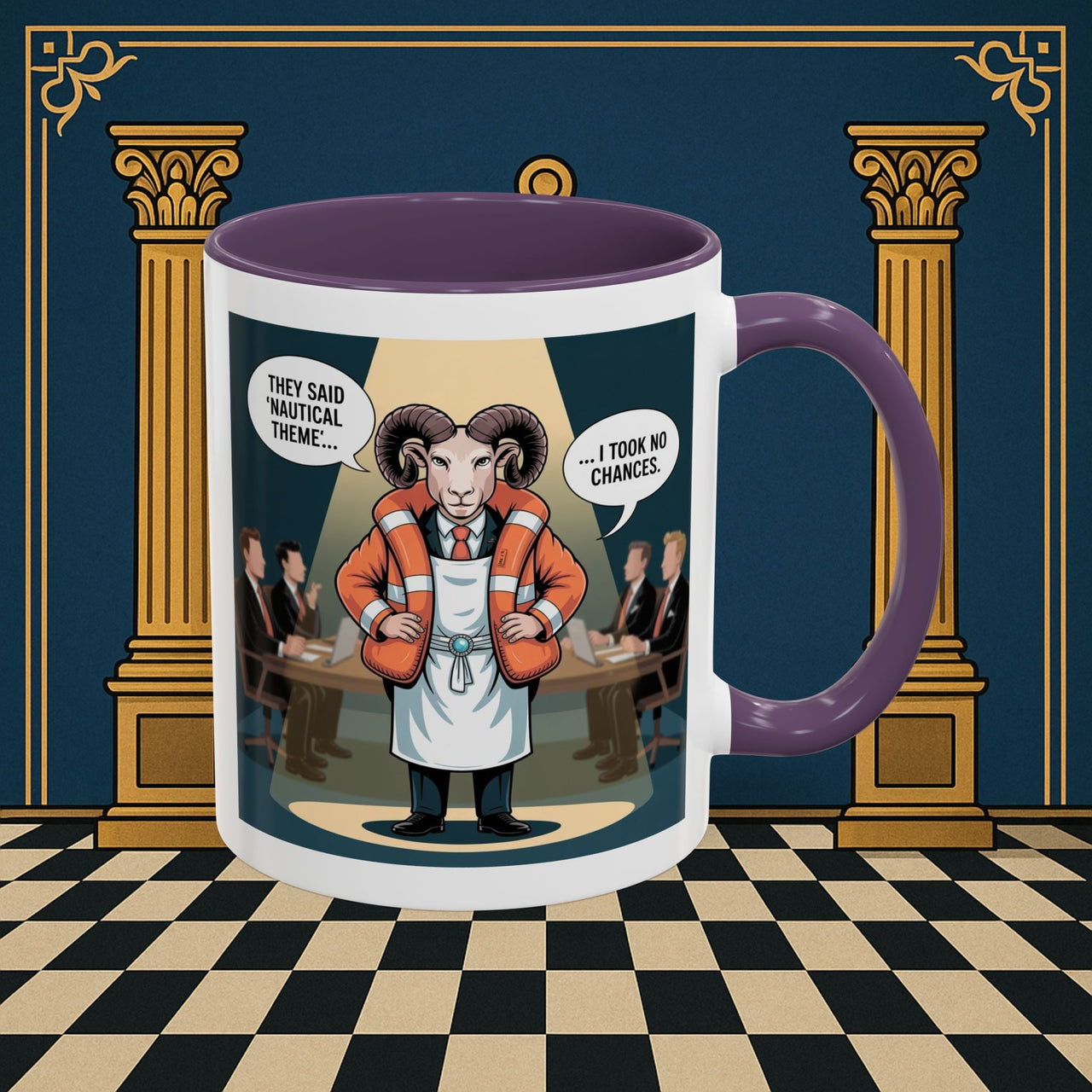 Premium Ready to Go Freemason Design | Boardroom Baa | Royal Ark Mariner - Masonic Mugs