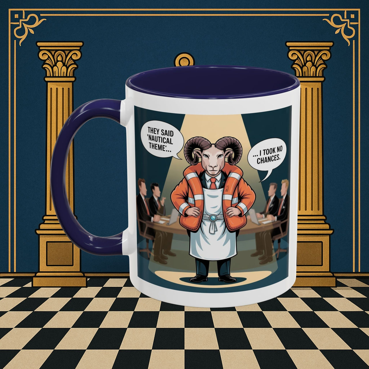 Premium Ready to Go Freemason Design | Boardroom Baa | Royal Ark Mariner - Masonic Mugs