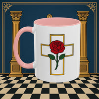 Premium Ready to Go Freemason Design | Crimson Cross | Rose Croix - Masonic Mugs