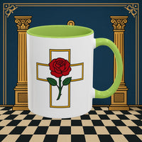 Premium Ready to Go Freemason Design | Crimson Cross | Rose Croix - Masonic Mugs