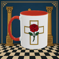 Premium Ready to Go Freemason Design | Crimson Cross | Rose Croix - Masonic Mugs