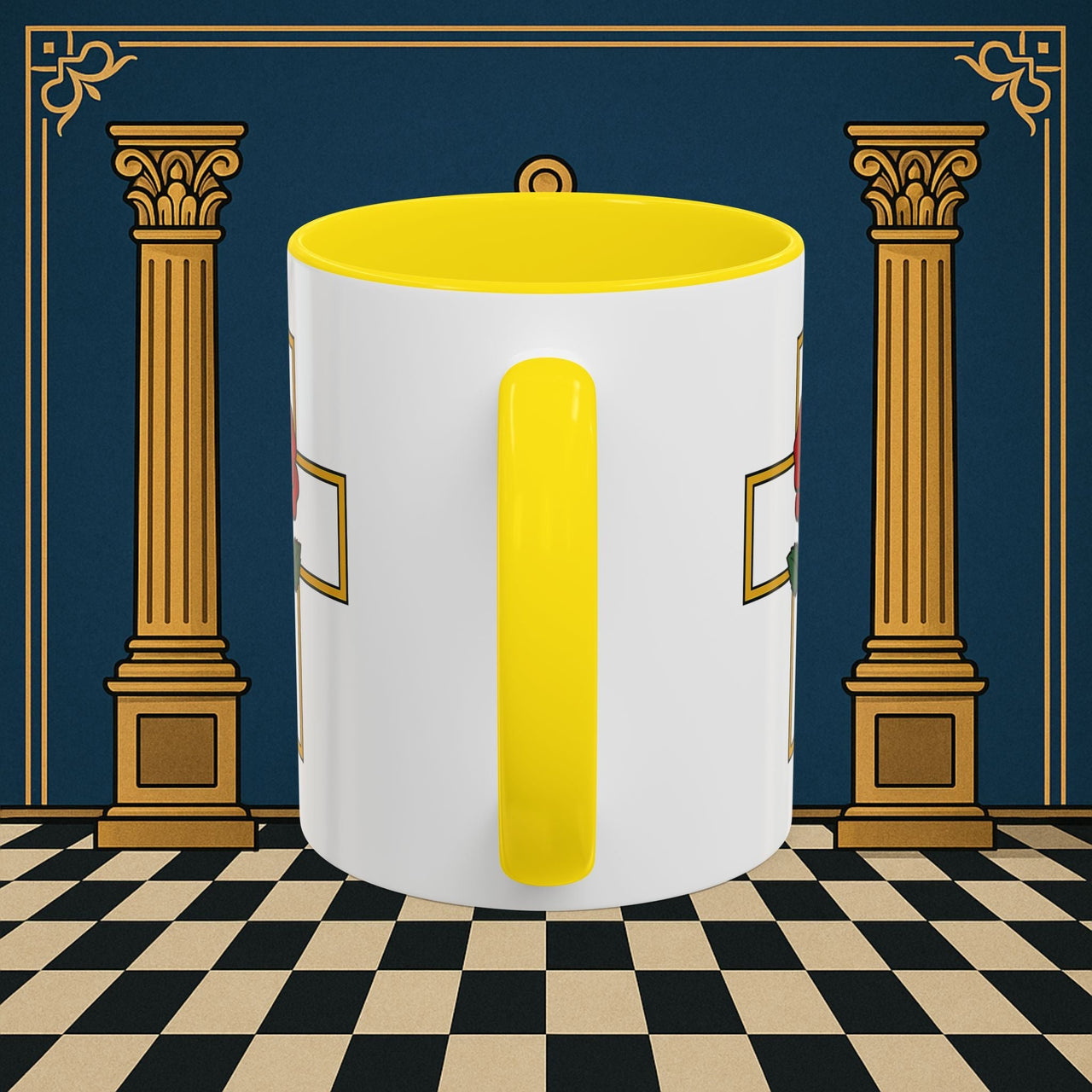 Premium Ready to Go Freemason Design | Crimson Cross | Rose Croix - Masonic Mugs