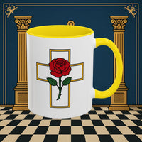 Premium Ready to Go Freemason Design | Crimson Cross | Rose Croix - Masonic Mugs