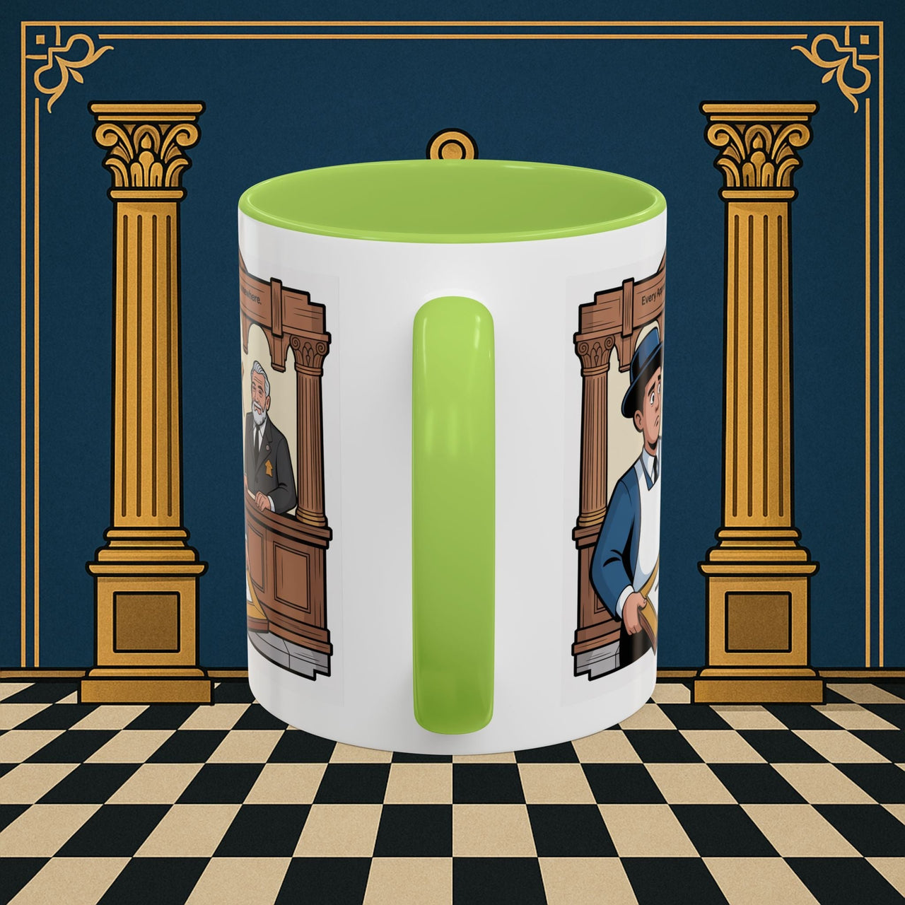 Premium Ready to Go Freemason Design | Entered Apprentice Every Apprentice Starts Somewhere - Masonic Mugs