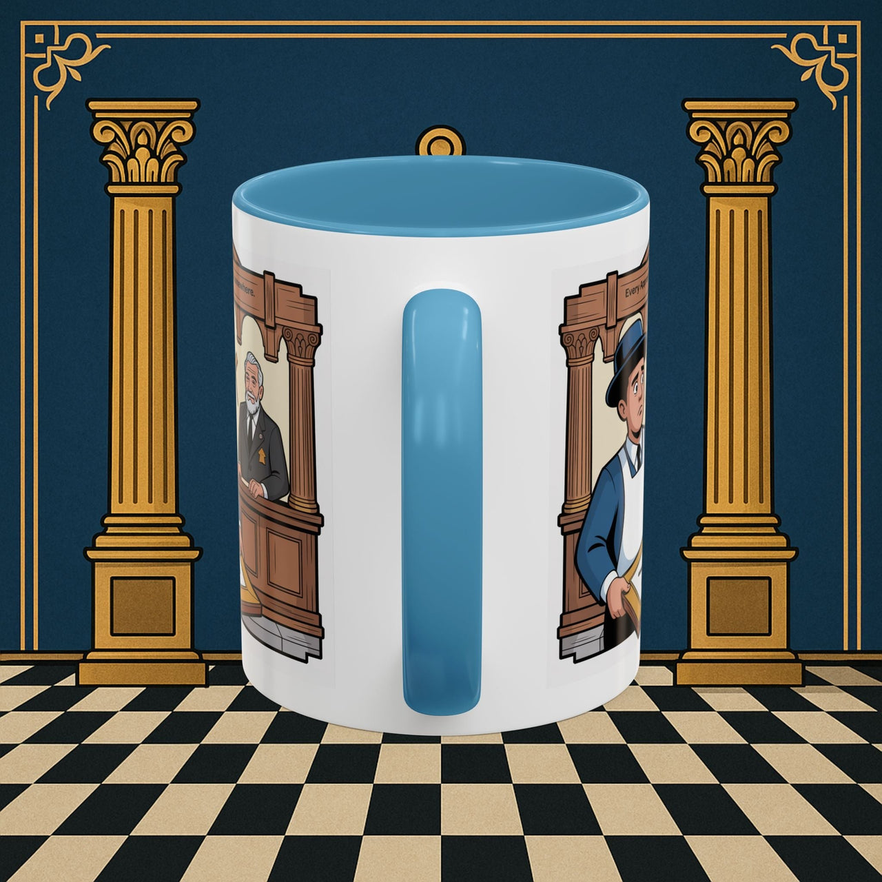 Premium Ready to Go Freemason Design | Entered Apprentice Every Apprentice Starts Somewhere - Masonic Mugs