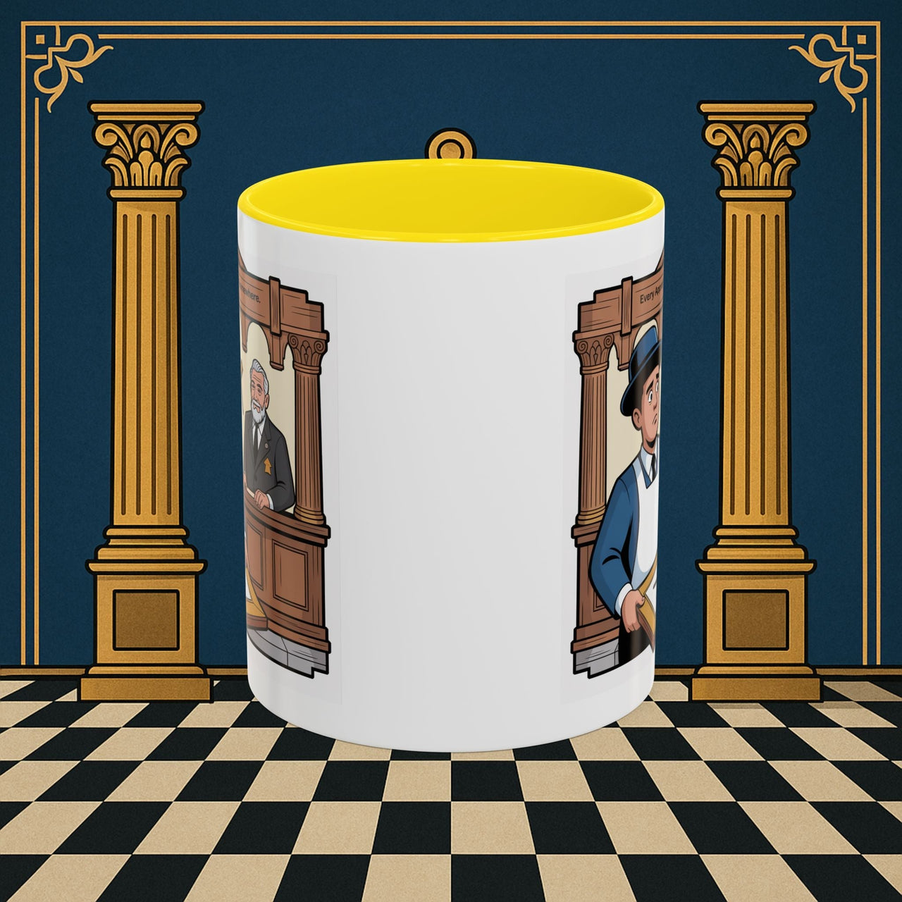 Premium Ready to Go Freemason Design | Entered Apprentice Every Apprentice Starts Somewhere - Masonic Mugs